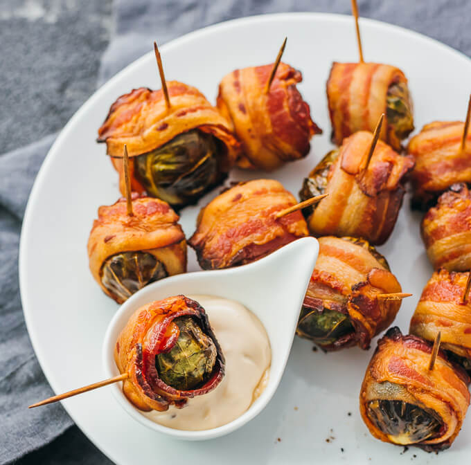 bacon wrapped brussel sprouts
