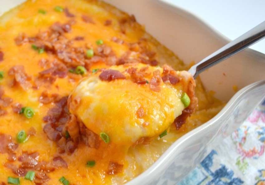 baked loaded mashed potatoes