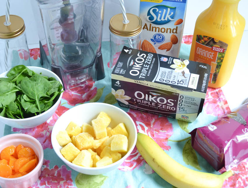 green smoothies with chia seeds