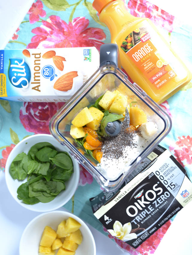 green smoothie with banana