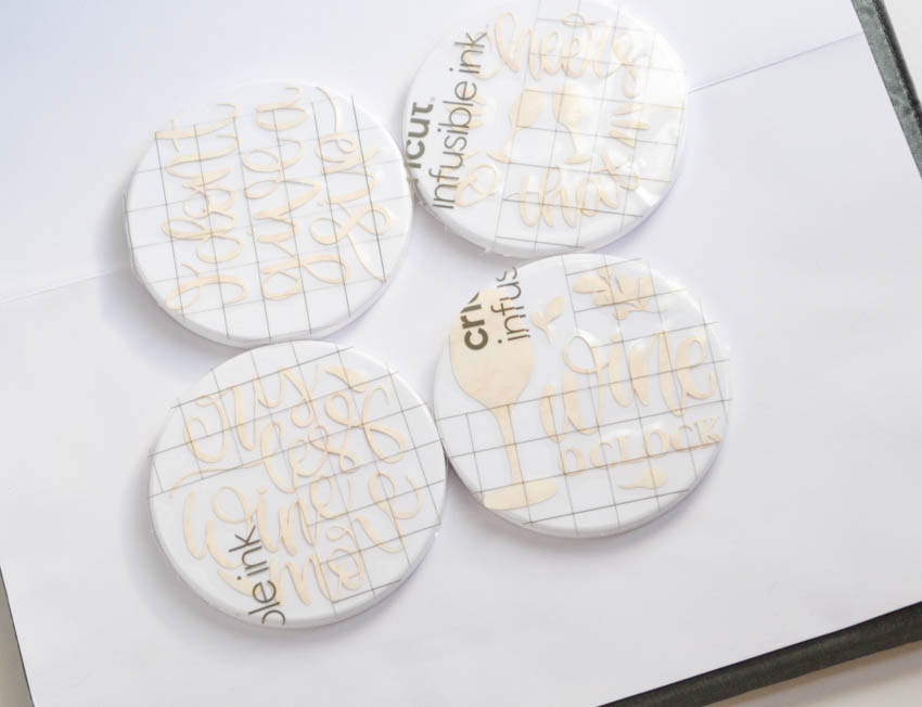 how to make infusible ink coasters