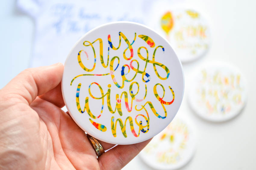 Cry Less Wine More Coasters