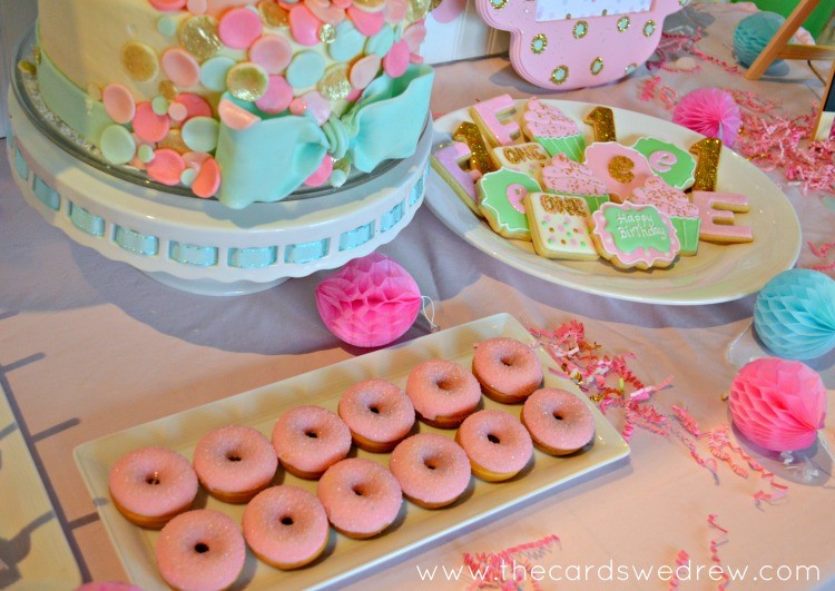 mint and pink birthday