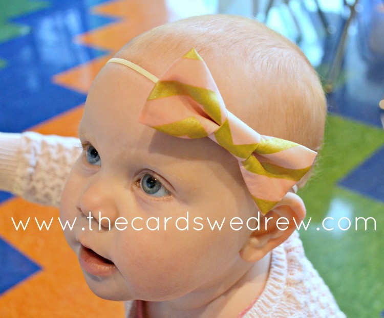pink and gold bow from NBrynn Designs