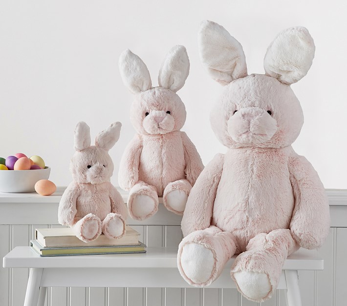 Pink Fur Bunny Plush