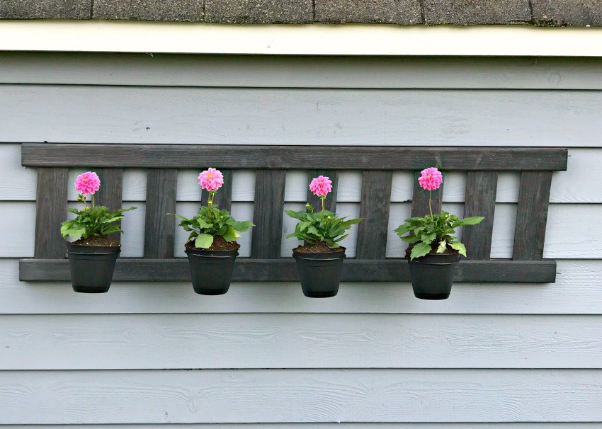 ladder planter stand
