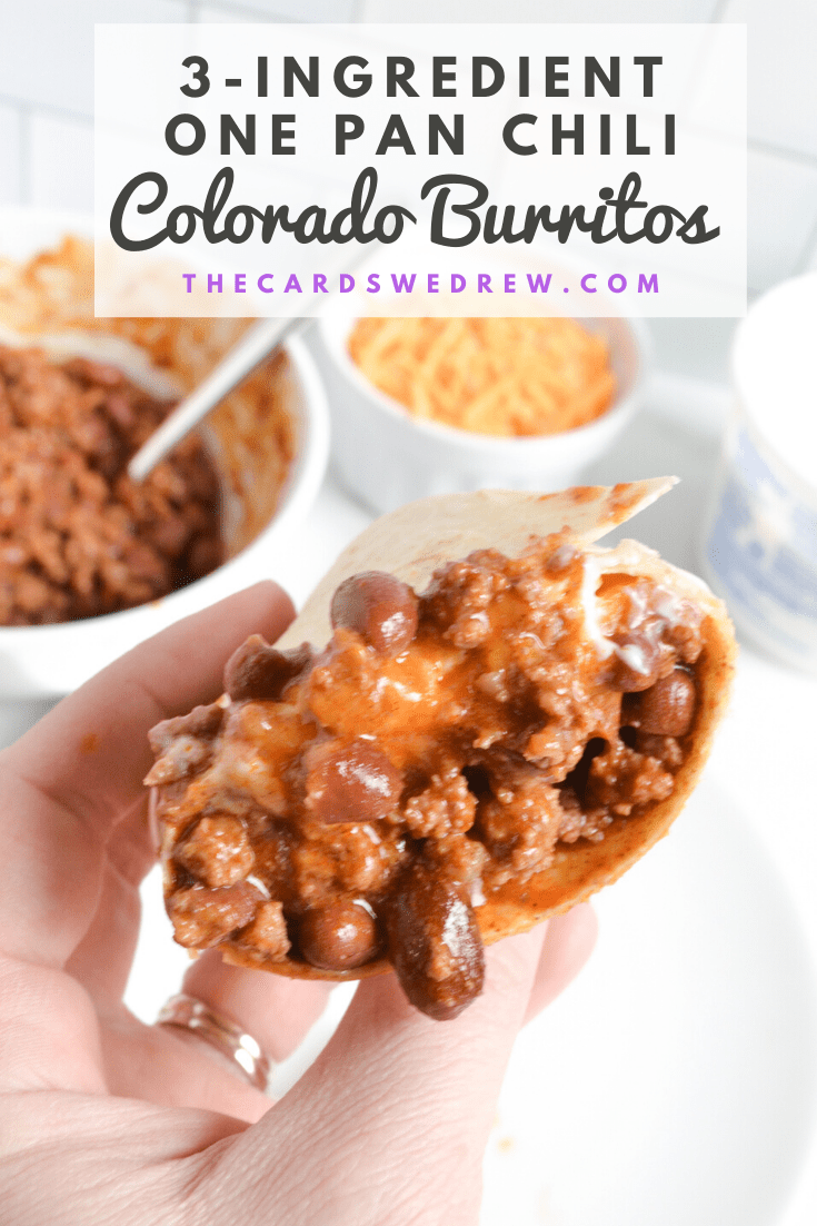 3 Ingredient One Pan Chili Colorado Burritos
