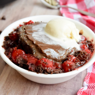 chocolate cake made with cherry pie filling