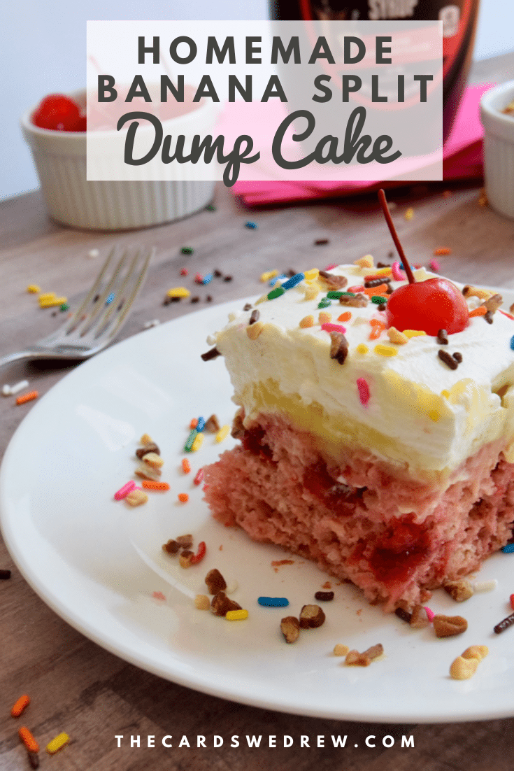 Homemade Banana Split Dump Cake