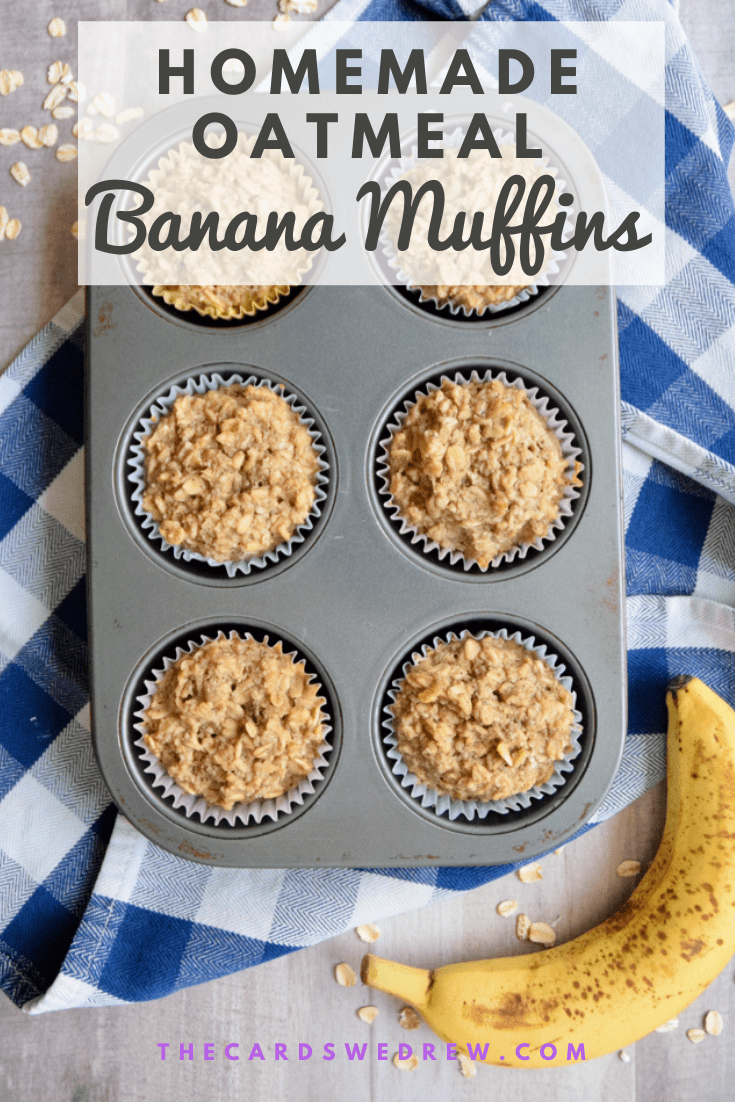 Homemade Oatmeal Banana Muffins