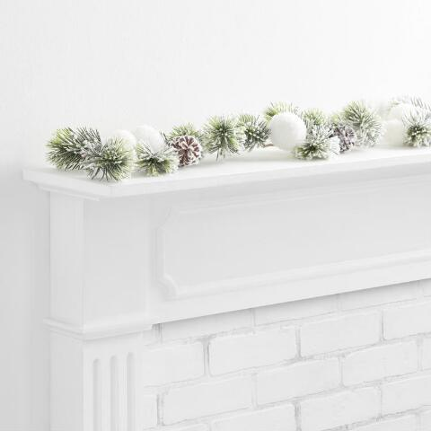 faux snowball decor