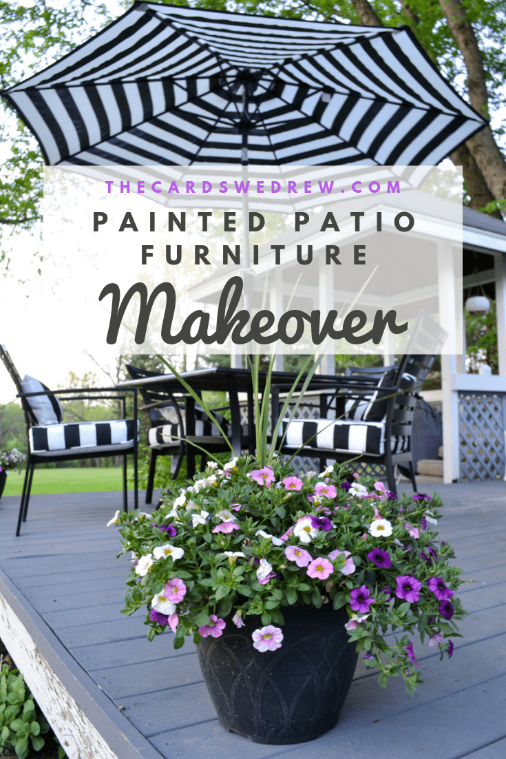 Painted Patio Furniture Makeover