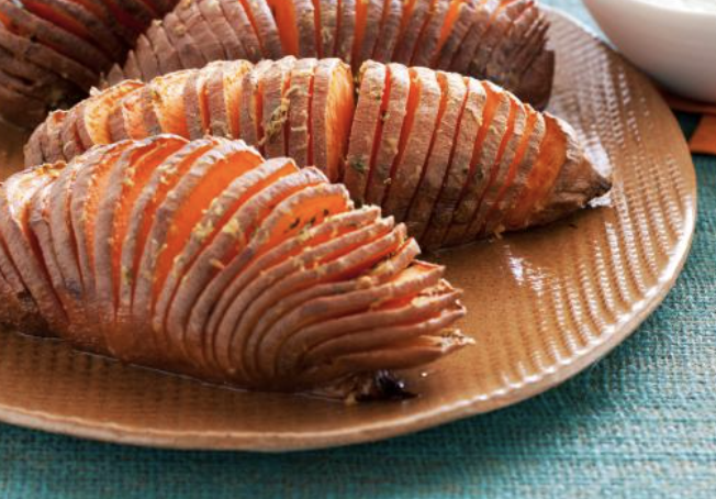 hasselback sweet potatoes