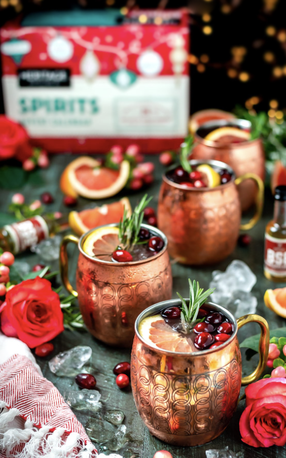 grapefruit bourbon yule mule
