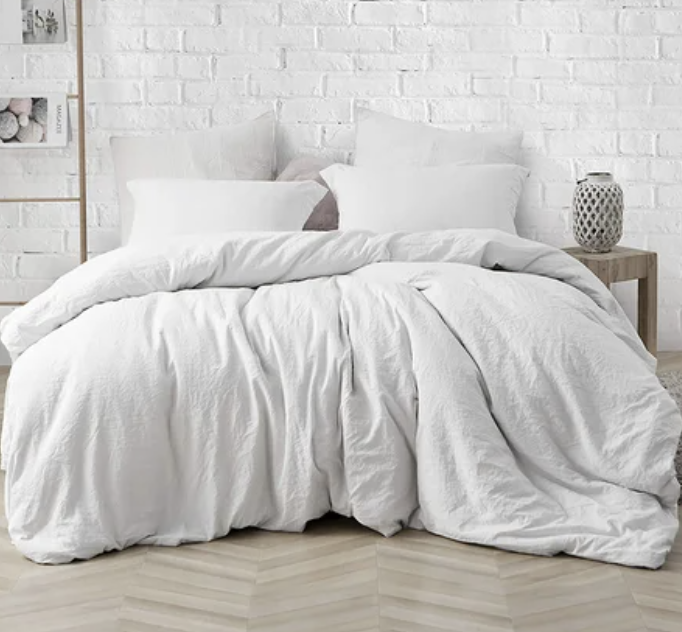 white duvet cover