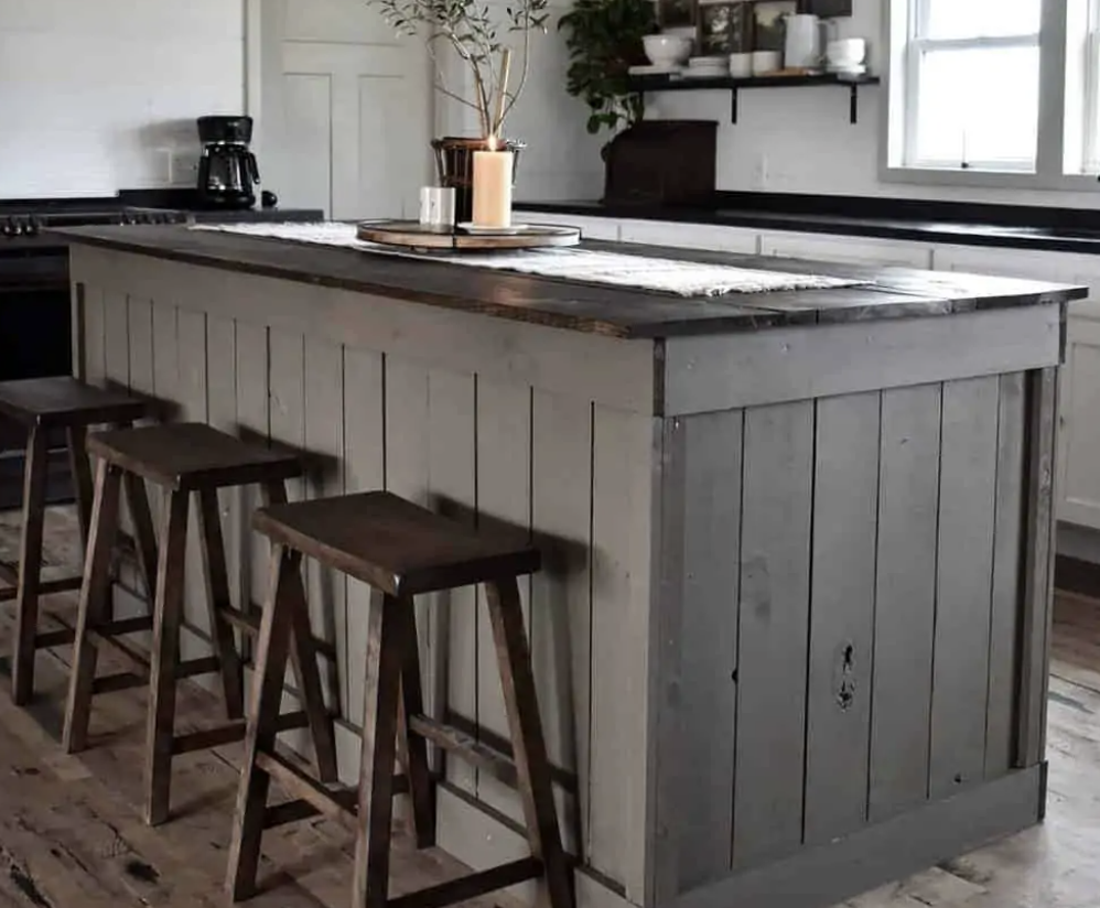 rustic farmhouse kitchen island
