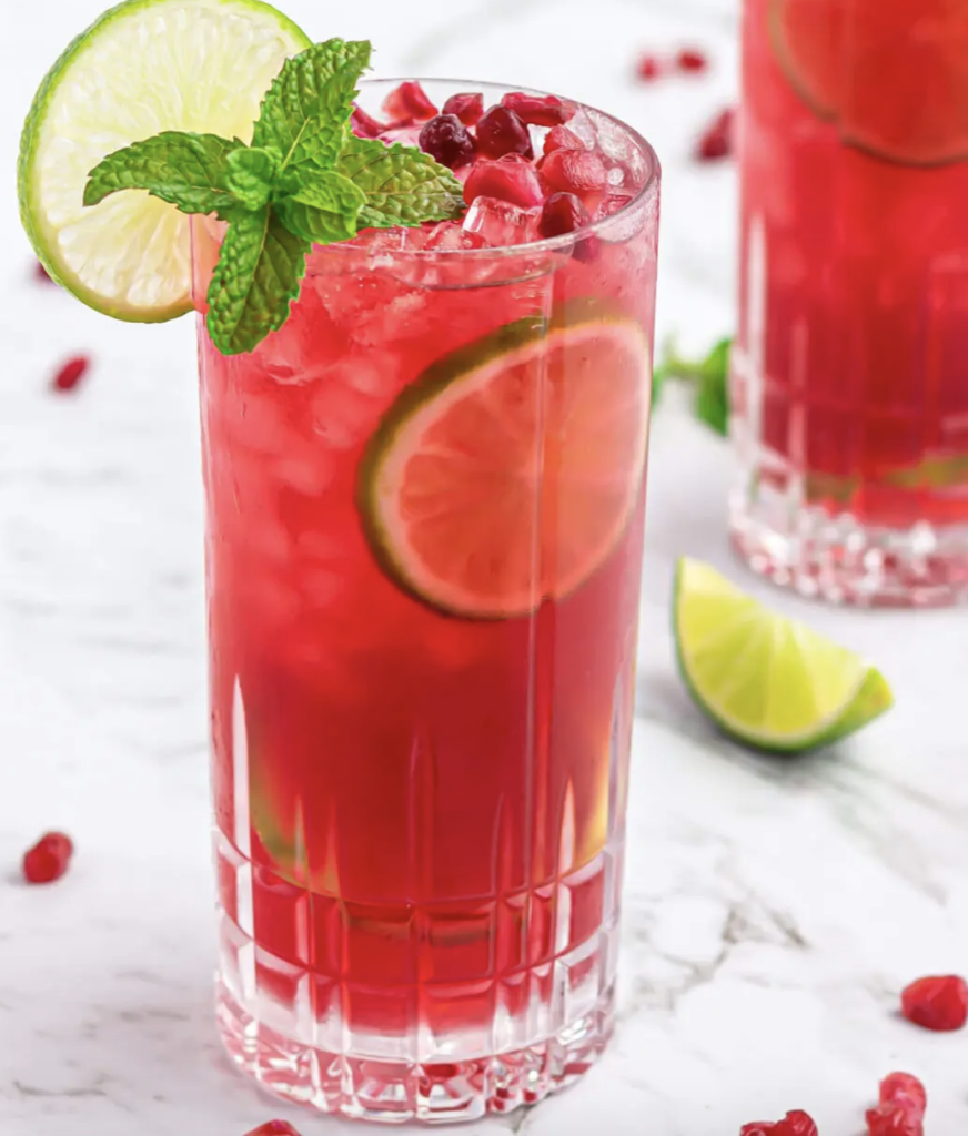 pomegranate mocktails