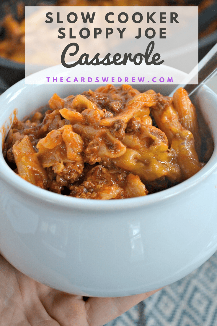 Slow Cooker Sloppy Joe Casserole